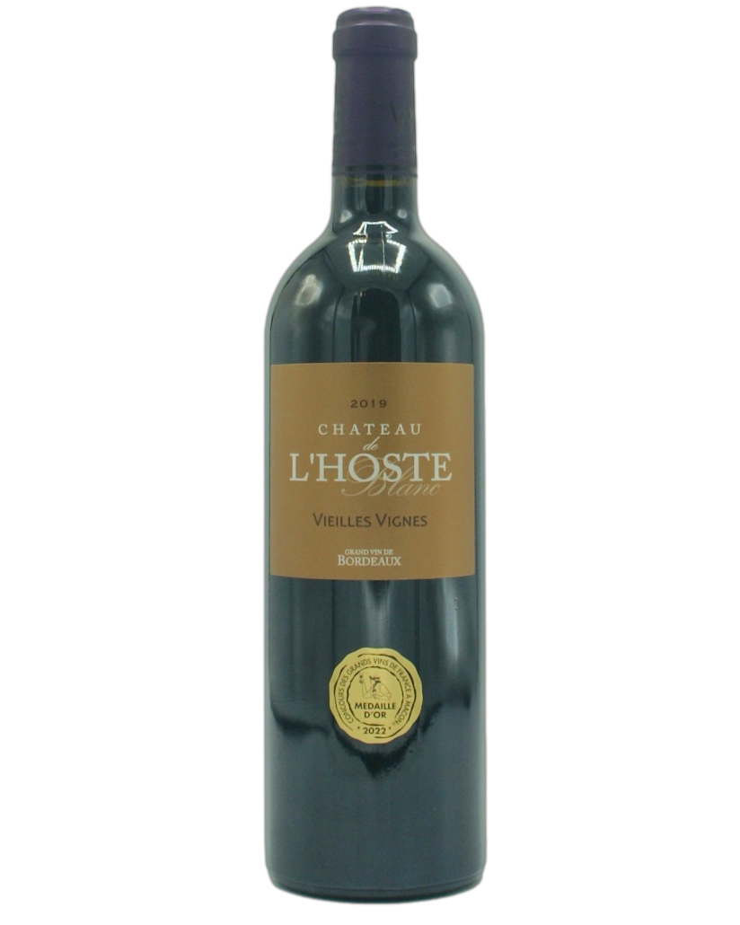 Château de L'Hoste Blanc - Cuvée Vieilles Vignes - Rood - 2019 - 75cl